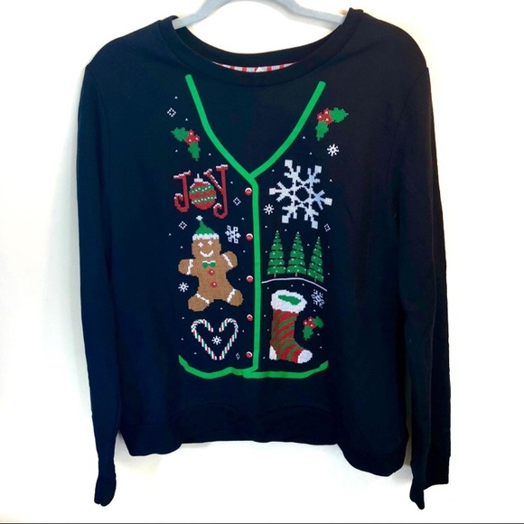 Fun festive Christmas ugly sweater sweatshirt - Picture 1 of 3